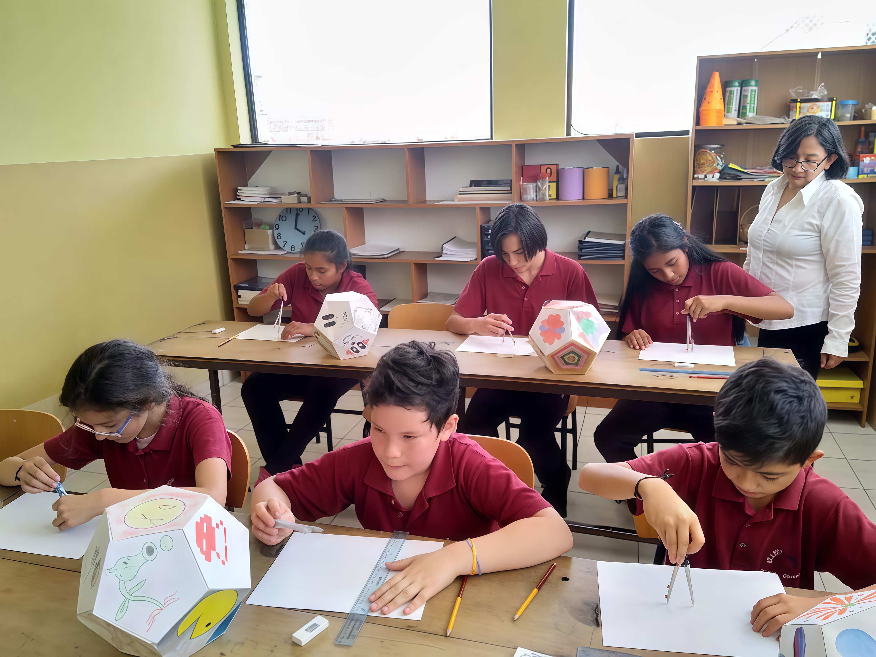 Niños en clase recibiendo apoyo educativo